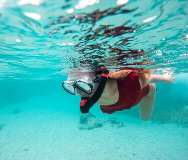 Woman snorkeling Culebra Puerto Rico