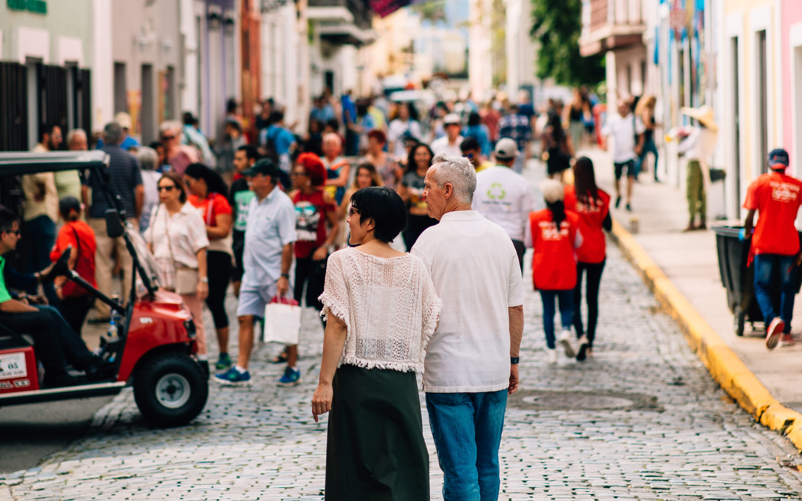 Couple Explore Old San Juan Puerto Rico